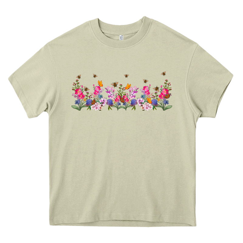 Wild Flowers Heavy Core Tee by TumblerDesignByShophia | Teevron