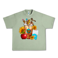 Oil Green teacher cold drink frappe with sunflowers Urban Heavy Tee - FaDigitalArtStudio