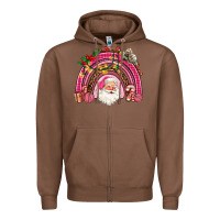 Chestnut pink christmas rainbow Zipper Hoodie - AdoDesignShop