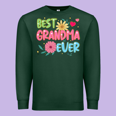 Best Grandma Ever Premium Sweatshirt Designed By Jahusdesignshop