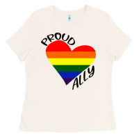 Bone proud ally lgbt heart gay pride month Ladies Tee - artisFamous