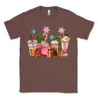 Chestnut pink christmas coffe cups Classic Tee - CowGirlArtShop
