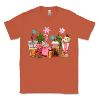 Copper pink christmas coffe cups Classic Tee - CowGirlArtShop