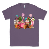 Lavender pink christmas coffe cups Classic Tee - CowGirlArtShop