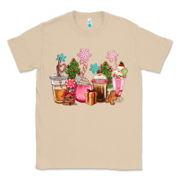 Mushroom pink christmas coffe cups Classic Tee - CowGirlArtShop