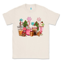 Natural pink christmas coffe cups Classic Tee - CowGirlArtShop