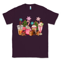 Plum pink christmas coffe cups Classic Tee - CowGirlArtShop