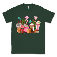 Sports Green pink christmas coffe cups Classic Tee - CowGirlArtShop