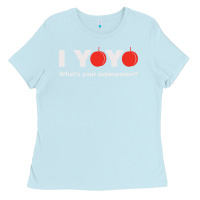 Baby Blue funny yoyo Ladies Tee - artisFamous