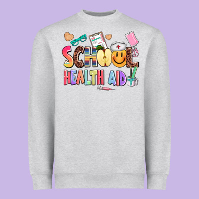 School Healt Aid Heavyweight Sweatshirt Designed By Adodesignshop