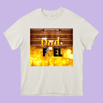 Dad Fuel Father's Day Heavy Core Tee Designed By Tumblerdesignbyshophia