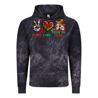 Cloud Black Peace Love Day Of The Dead Vintage Hoodie - BundleAndBundleShop