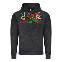 Vintage Black Peace Love Day Of The Dead Vintage Hoodie - BundleAndBundleShop