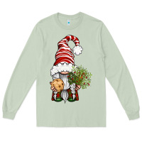 Matcha Christmas Gnome With Cookie Long Sleeve Tee - BundleAndBundleShop