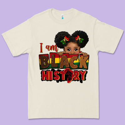 I Am Black History Black Girl Peekaboo Juneteenth Premium Tee Designed By Cowgirlartshop