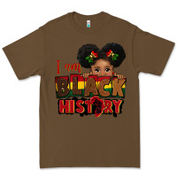 Cacao i am black history black girl peekaboo juneteenth Premium Tee - CowGirlArtShop