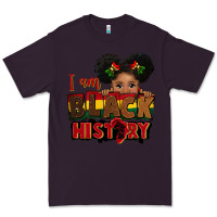 Plum i am black history black girl peekaboo juneteenth Premium Tee - CowGirlArtShop