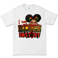 White i am black history black girl peekaboo juneteenth Premium Tee - CowGirlArtShop