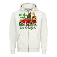 Oatmeal Heather its the most wonderful time of the year Zipper Hoodie - AdoDesignShop