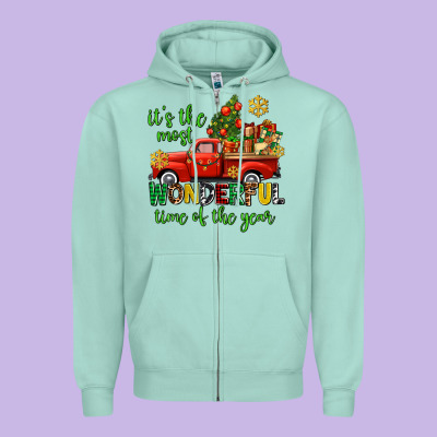 Its The Most Wonderful Time Of The Year Zipper Hoodie Designed By Adodesignshop