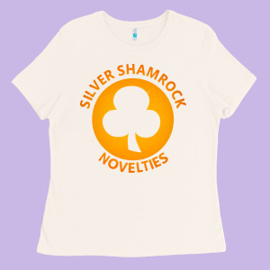 Silver Shamrock Novelties Ladies Tee Designed By Artisfamous