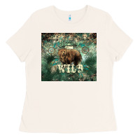 Bone Stay wild Bear tumbler Ladies Tee - HowdyJamesFarm