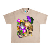 French Oak mardi gras skull Urban Heavy Tee - FaDigitalArtStudio