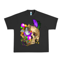 Pigment Black mardi gras skull Urban Heavy Tee - FaDigitalArtStudio