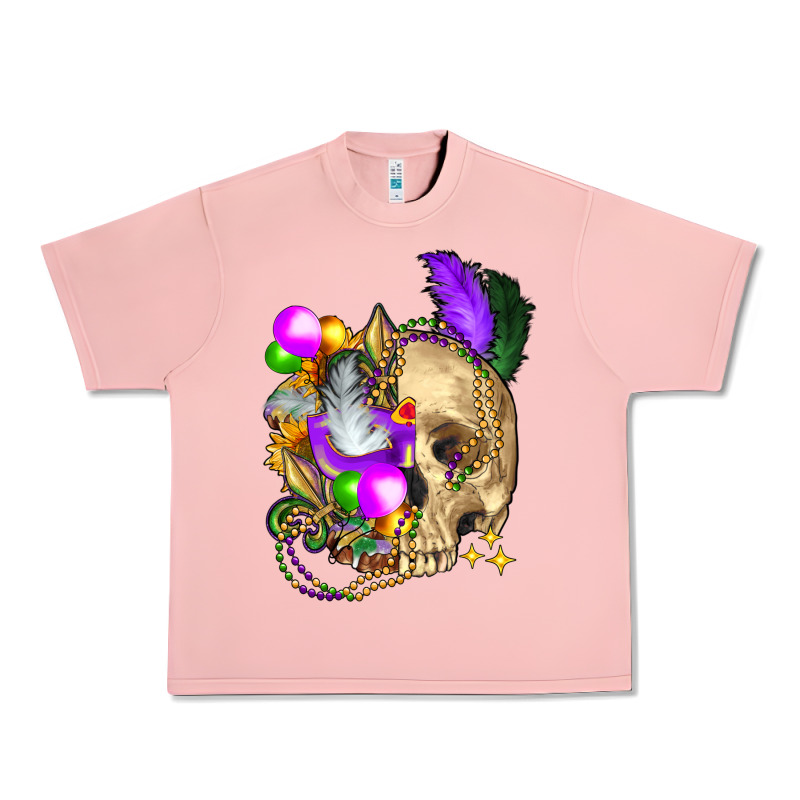 Mardi Gras Skull Urban Heavy Tee by FaDigitalArtStudio | Teevron