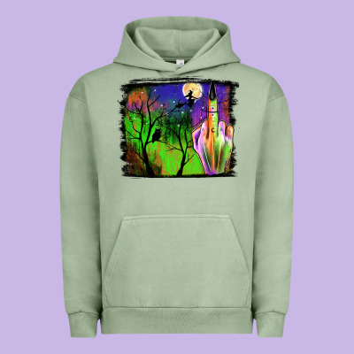 Halloween Background Urban Hoodie Designed By Jahusdesignshop