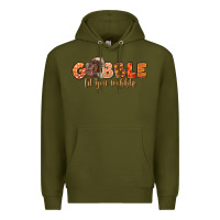 Army Green Gobble Gobble Til You Wobble Premium Hoodie - LillyAllenDesigns
