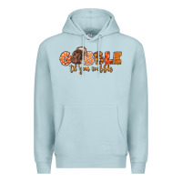 Blue Mist Gobble Gobble Til You Wobble Premium Hoodie - LillyAllenDesigns