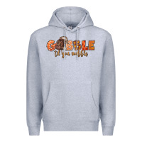 Heather Grey Gobble Gobble Til You Wobble Premium Hoodie - LillyAllenDesigns
