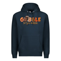 Navy Gobble Gobble Til You Wobble Premium Hoodie - LillyAllenDesigns