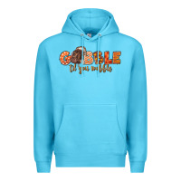Ocean Blue Gobble Gobble Til You Wobble Premium Hoodie - LillyAllenDesigns