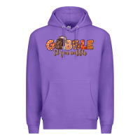 Purple Gobble Gobble Til You Wobble Premium Hoodie - LillyAllenDesigns