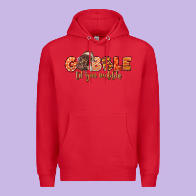 Gobble Gobble Til You Wobble Premium Hoodie Designed By Lillyallendesigns