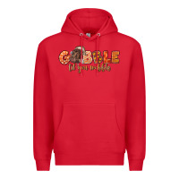 Red Gobble Gobble Til You Wobble Premium Hoodie - LillyAllenDesigns