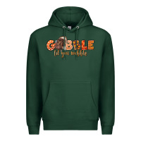 Sports Green Gobble Gobble Til You Wobble Premium Hoodie - LillyAllenDesigns