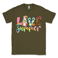 Army Green love summer with gnome Classic Tee - Artiststas