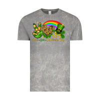 Cloud Rock Peace love St. Patrick's Day Vintage Tee - OliviaCreatesArt