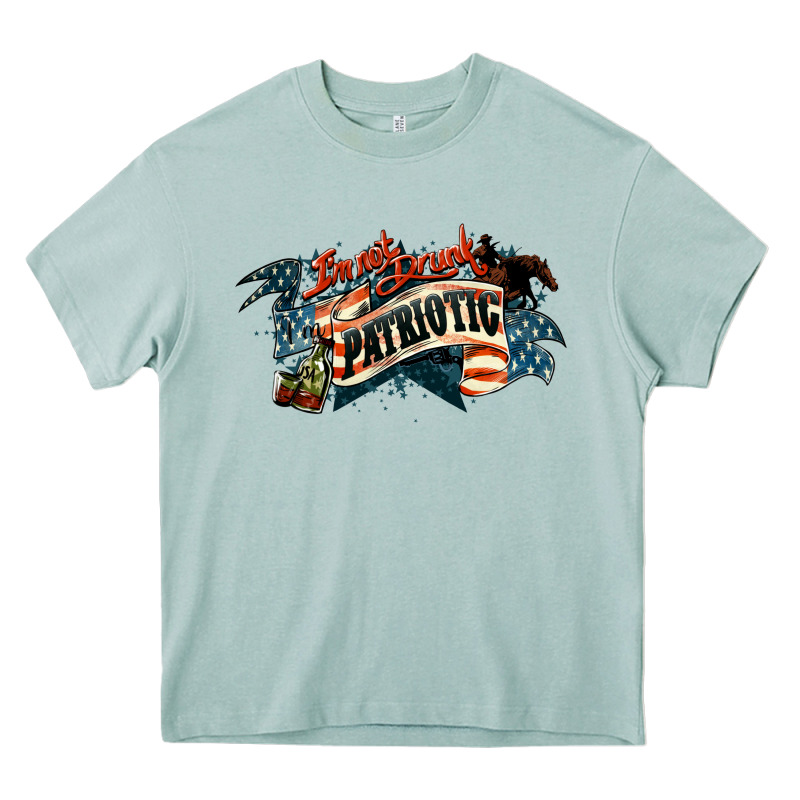 I'm Not Drunk I'm Patriotic Heavy Core Tee by HowdyJamesFarm | Teevron