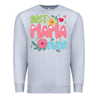 Heather Grey best mama ever Premium Sweatshirt - JahusDesignShop