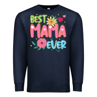 Navy best mama ever Premium Sweatshirt - JahusDesignShop