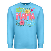 Ocean Blue best mama ever Premium Sweatshirt - JahusDesignShop