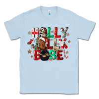 Dusty Blue holly jolly babe Classic Tee - CowGirlArtShop