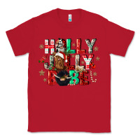 Red holly jolly babe Classic Tee - CowGirlArtShop