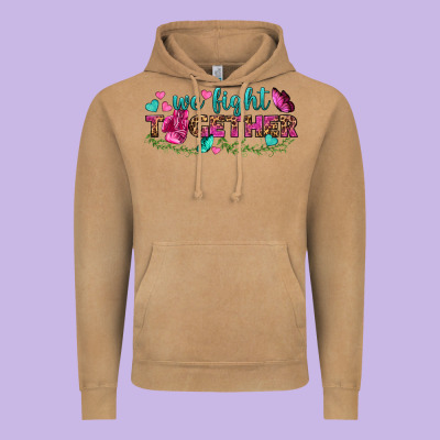 We Fight Together Vintage Hoodie Designed By Bundleandbundleshop