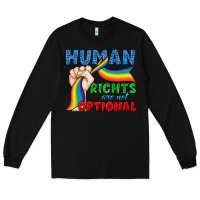 Black Human Rights Are Not Optional Long Sleeve Tee - BundleAndBundleShop