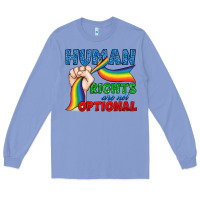 Colony Blue Human Rights Are Not Optional Long Sleeve Tee - BundleAndBundleShop